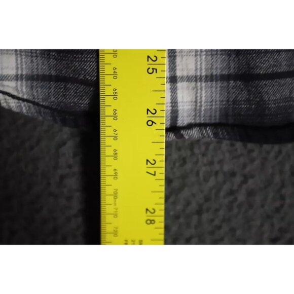 Roebuck & G Button Up Shirt Mens M Black Flannel Plaid Western Cowboy Collared - Picture 9 of 10